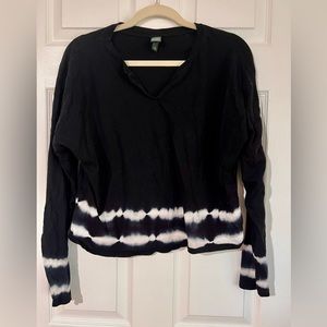 Wild Fable Cropped Long Sleeve Tie Dye T-Shirt